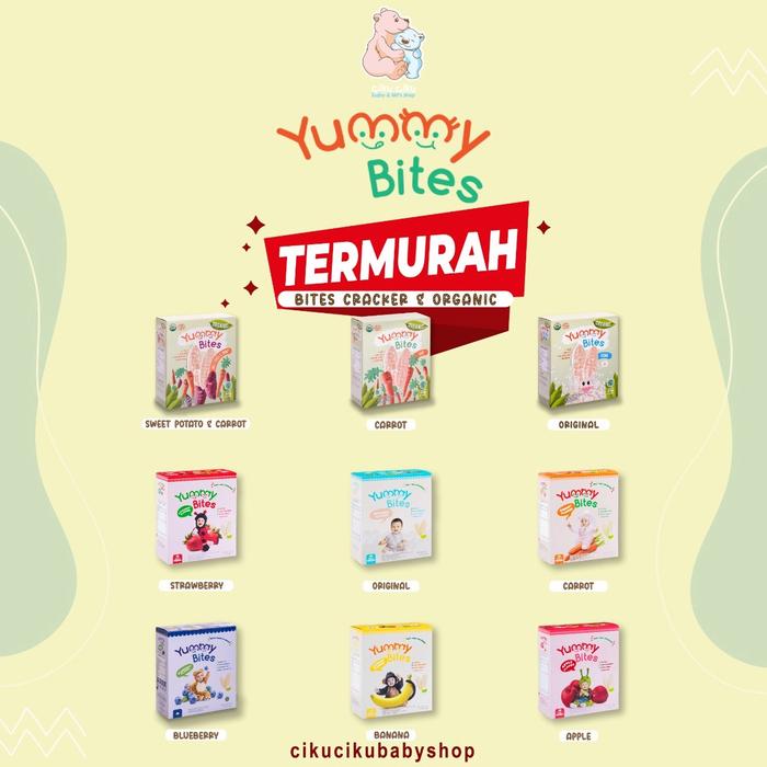 Gambar Yummy Bites Rice Crackers / Yummy Bites Rice Crackers organik - yummy.b rice dari Ciku Baby Shop undefined 3 Tokopedia
