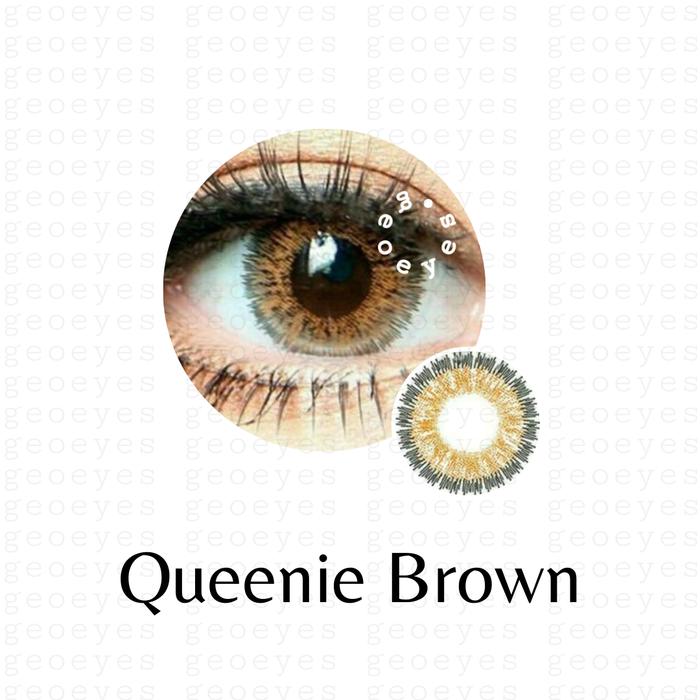 Gambar Softlens Diva Queenie Brown (Coklat) - ½pasang plano dari Geoeyes undefined Tokopedia