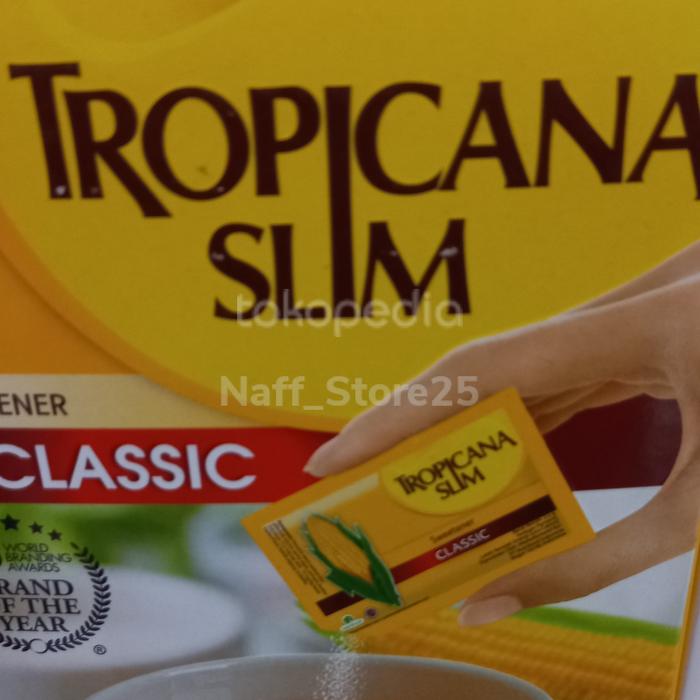 Gambar Tropicana slim sweetener classic 50 sachet dari Naff_Store25 undefined Tokopedia