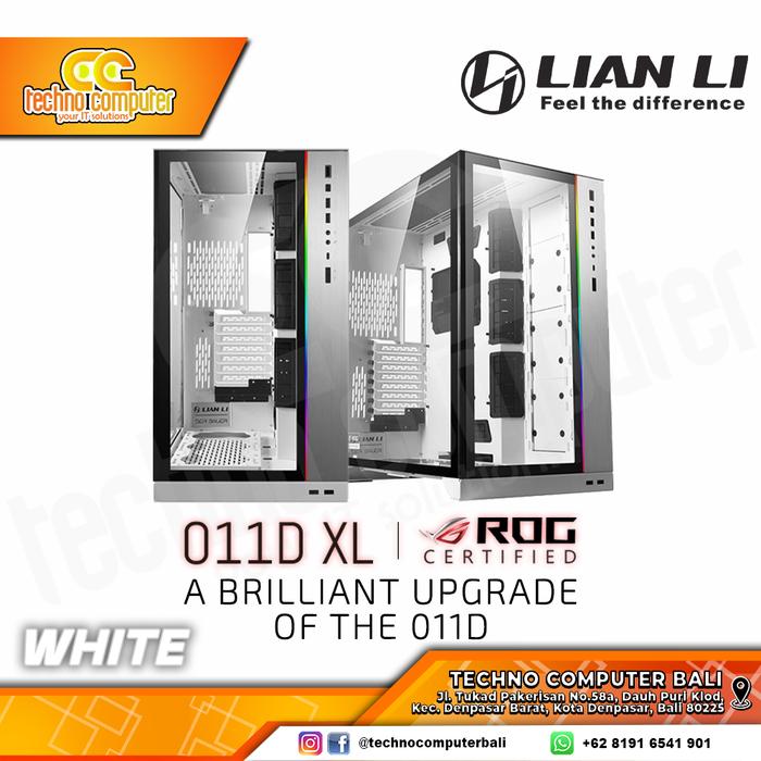 Gambar LIAN LI PC-O11 DYNAMIC XL ROG CERTIFIED - Putih dari Techno Computer Bali undefined Tokopedia
