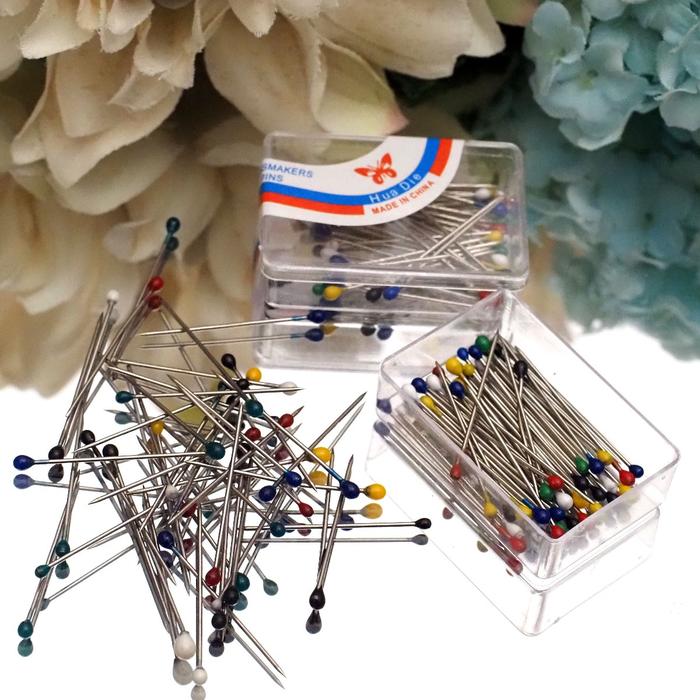 Gambar Jarum Pentul Hijab / Jarum Pentul Mini /Head Pins Kecil Kotak Murah - Mix dari Grosir Mekarwangi undefined Tokopedia