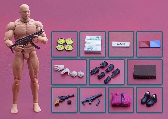 Gambar DP Wikee Toys WKT01A 1/12 Red Suit Game Guard (Whole Pack with Body) dari SW Toyshop undefined Tokopedia
