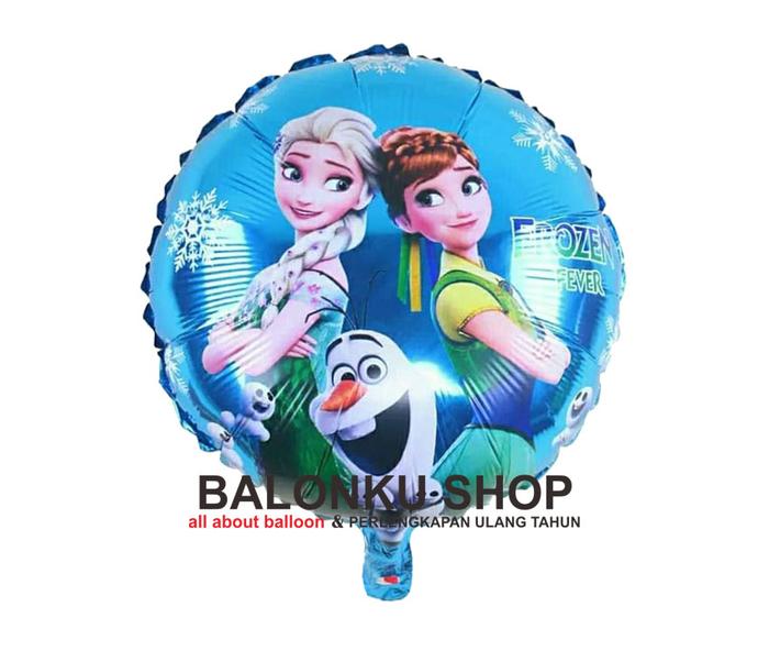 Gambar Balon Foil Bulat Karakter Cewe / Balon Bulat Karakter / Balon Karakter - FROZEN A dari Balonku Shop undefined Tokopedia