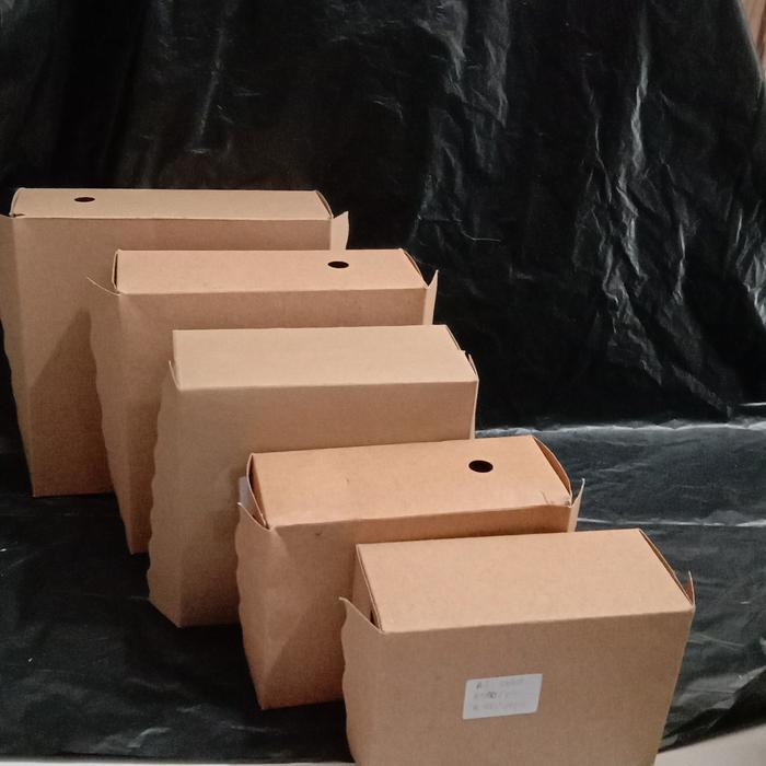 Gambar DOS kue dan kotak nasi coklat R3, R5, R6, R8, R10 - Cokelat, R10 dari N&M Packaging undefined Tokopedia