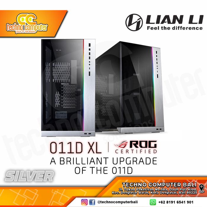 Gambar LIAN LI PC-O11 DYNAMIC XL ROG CERTIFIED - Silver dari Techno Computer Bali undefined Tokopedia