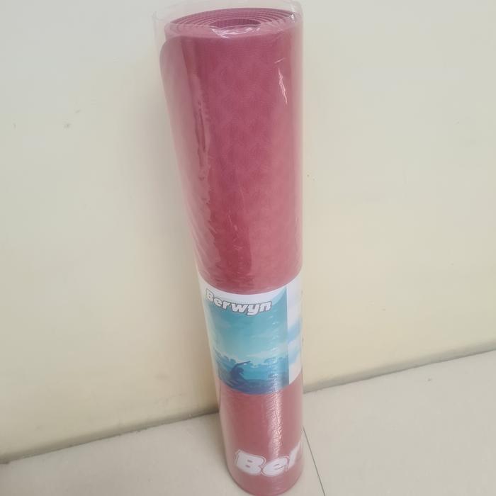 Gambar matras yoga berwyn 4mm pink baru segel dari Nagatara3shop undefined Tokopedia