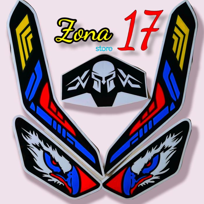 Gambar termurah satu set skotlet/stiker cutting mata vario new 125 150 - Cokelat dari Zona Stiker 17 undefined Tokopedia