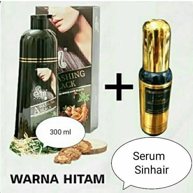 Gambar Sin hair sampo original pewarna rambut alami no1 Japan - hitam +Serum dari SyahrialKhoir undefined Tokopedia