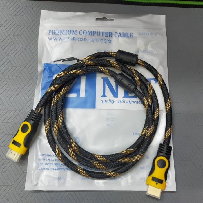 Gambar Kabel HDMI Merk IZINET 1,5Meter - 20 Meter Kualitas Best Murah - 1,5 Meter dari cipta pramata accesoris undefined Tokopedia
