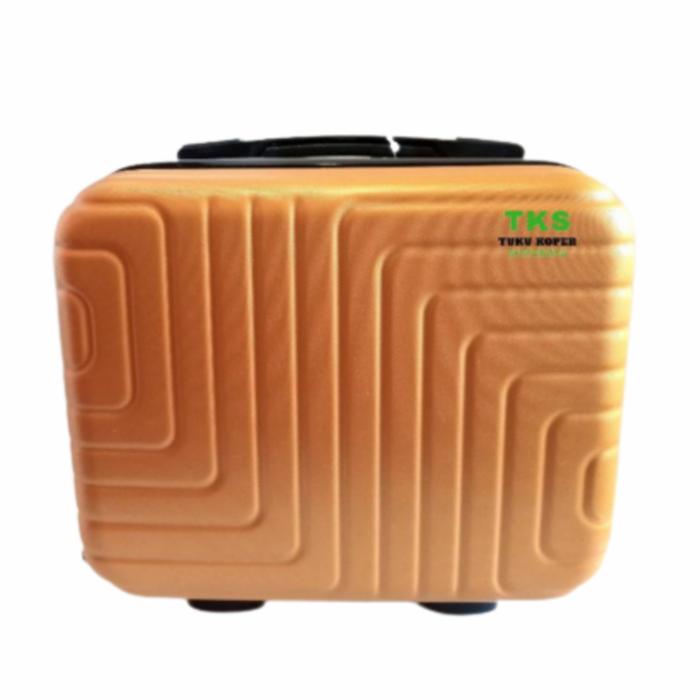 Gambar TAS KOPER MINI FIBER BEAUTY CASE 14 INCI - gold, 14 dari tukukoper.surabaya undefined Tokopedia