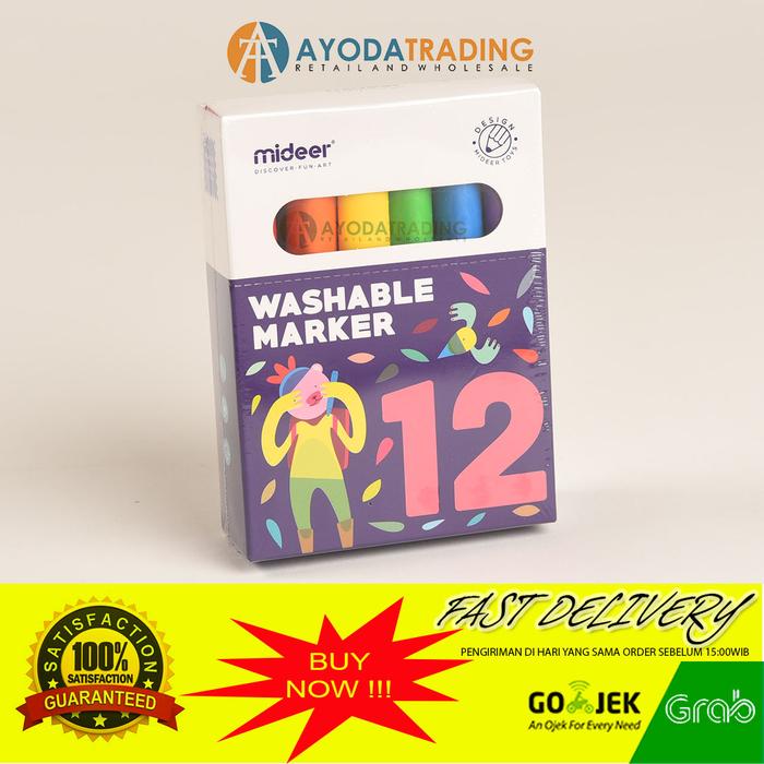 Gambar Mideer Washable Marker - 12 pcs dari Ayoda Trading undefined Tokopedia