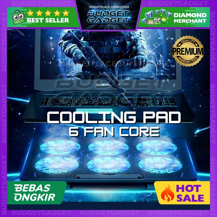 Gambar MC Gaming Cooling Pad Kipas Pendingin Laptop 6 Fan - Q3 - seGB Cooling dari BudgetGadget undefined Tokopedia