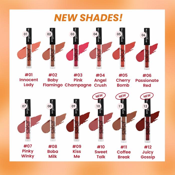 Gambar SALSA Dynamatte Lip Cream - Lip Matte | Lipstick - 10 dari Rose Kosmetik undefined Tokopedia