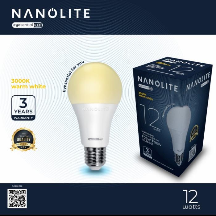 Gambar NANOLITE Lampu LED 12 Watt 12w Garansi 3 Tahun SNI - Putih / Kuning - Kuning 3000K dari TB Cahaya Pelangi undefined Tokopedia