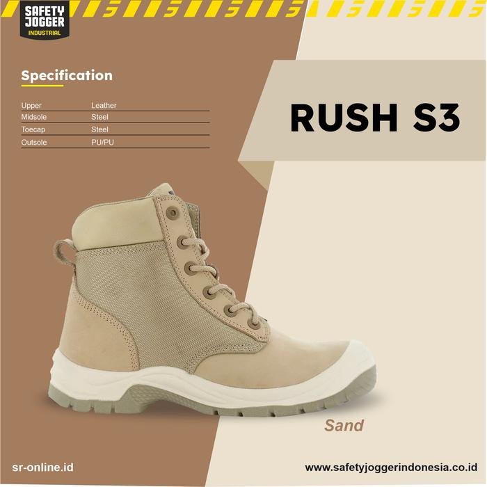 Gambar SEPATU SAFETY JOGGER RUSH SAND S3 SRC - 39 dari Safety Jogger ShoesID undefined Tokopedia