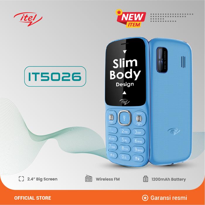 Gambar ITEL IT5026 Featured Phone - Biru dari Evercossofficial undefined Tokopedia