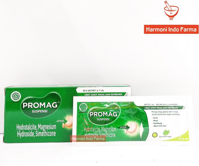 Gambar Promag Suspensi 7ml (1 box = 6 sachet) dari Apotek Harmoni Indo Farma undefined Tokopedia