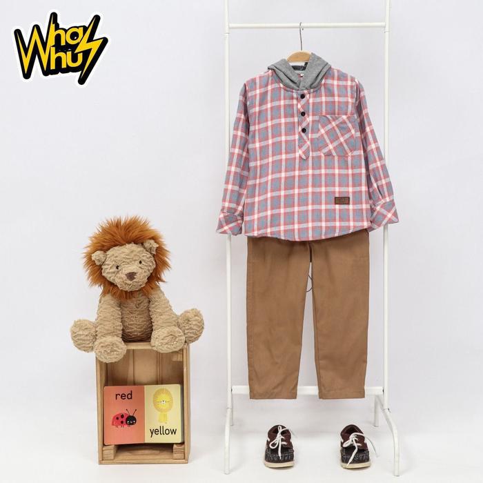 Gambar WHAZ WHUZ SET HOODIE FLANEL - A, M dari Littlebaby undefined Tokopedia