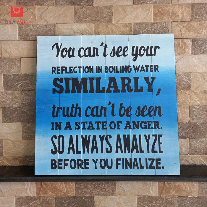 Gambar Papan Hiasan Tulisan Dinding Quote Motivasi Rustik Unik Home Decor - Model 1 dari D&A Mart undefined Tokopedia