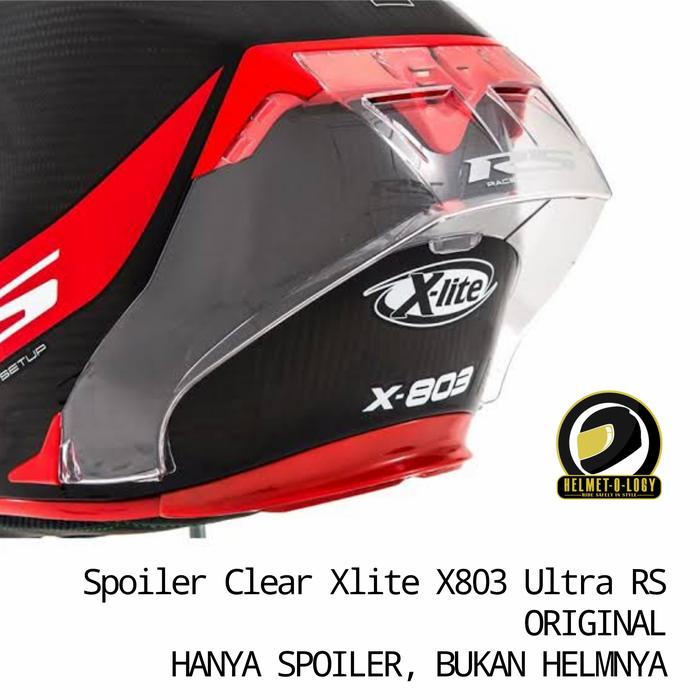 Jual Spoiler Xlite X803/RS/Ultra Clear Racetrack Aerodynamic ORIGINAL -  Kota Depok - Helmet-O-Logy | Tokopedia