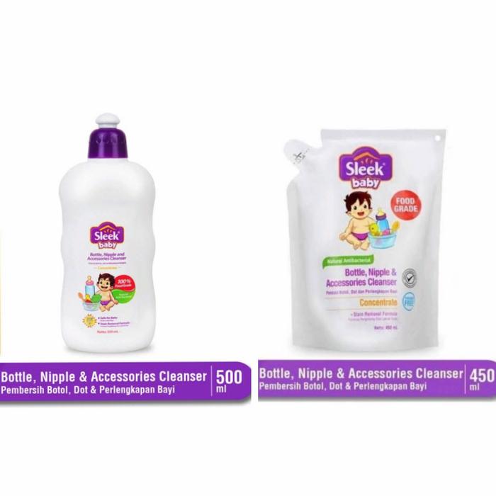 Gambar Sleek Baby Bottle Nipple Accessories Cleanser - Sabun Cuci Botol Bayi - 150ml Botol dari Applebaby29 undefined Tokopedia