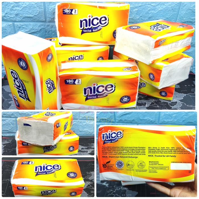 Gambar NICE Tissue 180 Sheets Tisu Kering Putih Wajah dari Gadget Therapy undefined Tokopedia