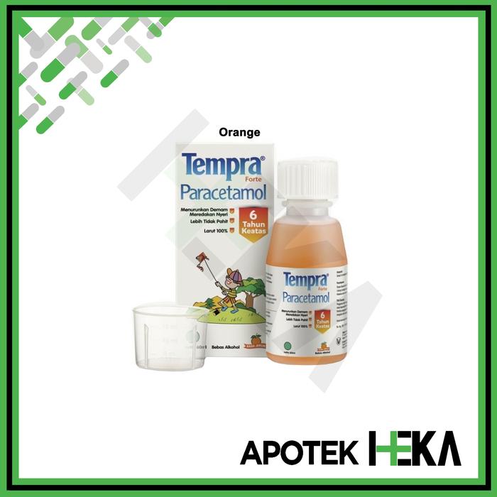 Gambar Tempra Syrup Forte Sirup Demam Anak 60 ml Orange / Bubblegum - Orange dari Apotek Heka Semarang undefined Tokopedia