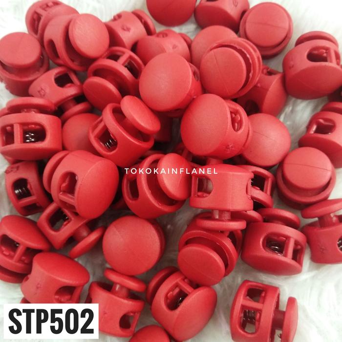 Gambar STP5 Stopper / Knop Bulat Diameter 17mm Tebal 1cm (1 Bks isi 12) - 02 merah dari tokokainflanel undefined Tokopedia