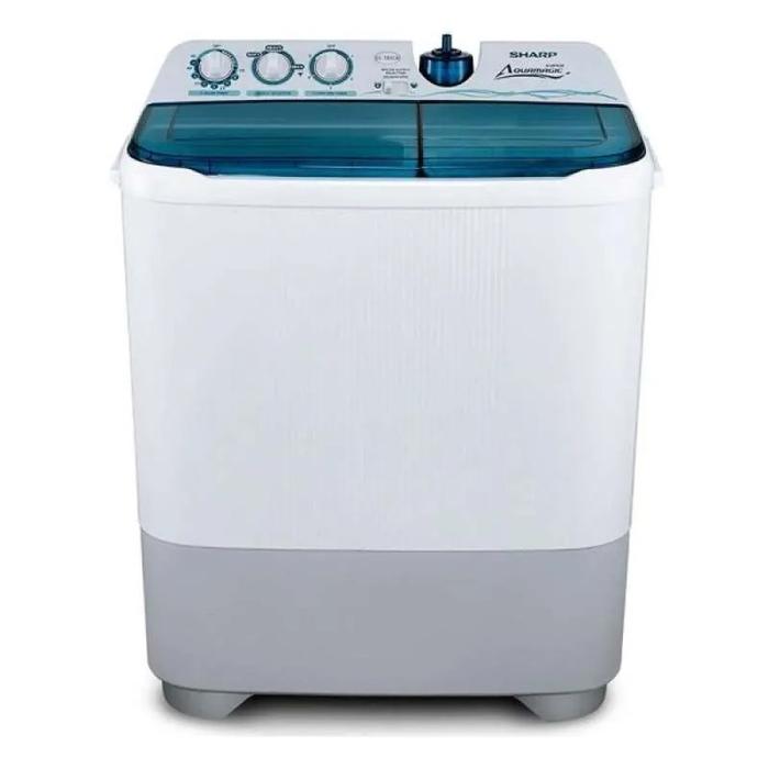 Gambar SHARP ES-T85CR-BK/VK/PK Mesin Cuci 2 Tabung 8 Kg 85CR - Biru dari DPRINCE undefined Tokopedia