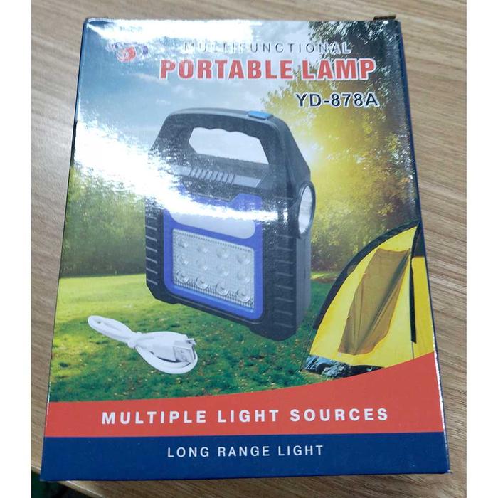 Gambar Senter Camping Lampu LED Solar Power Recharge COB - Kotak dari i2Y Store undefined Tokopedia