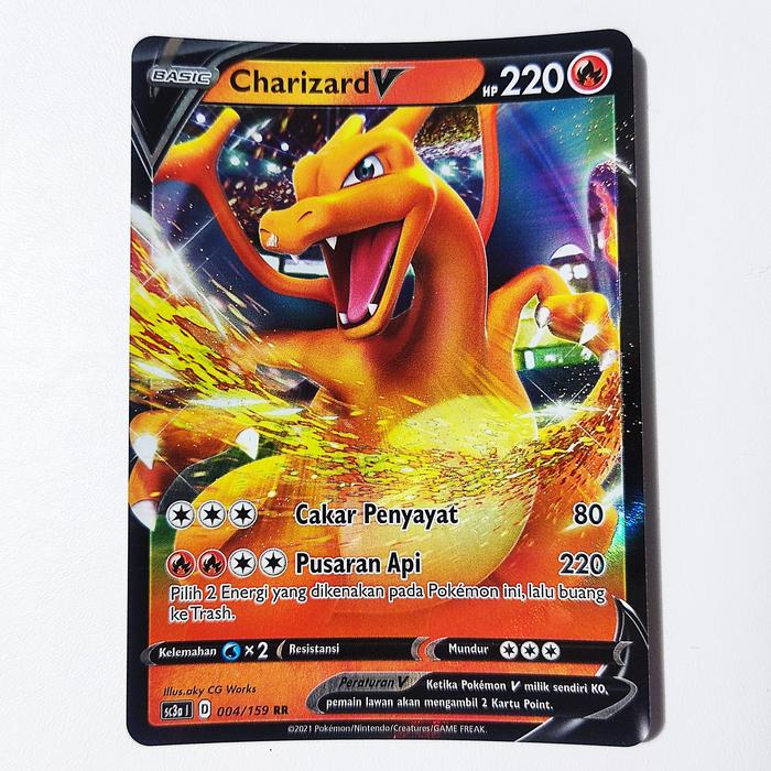 Gambar Charizard V RR 004/159 SC3a - Kartu Pokemon Indonesia dari Pokemon Bunta undefined Tokopedia