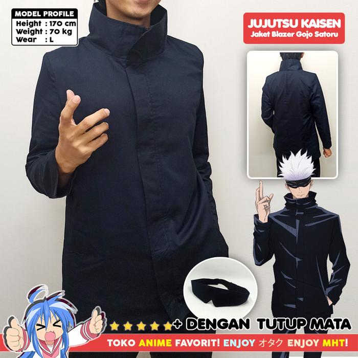 Blazer Jaket Anime Gakuran Jujutsu Kaisen Gojo Satoru Blazer Saja, M