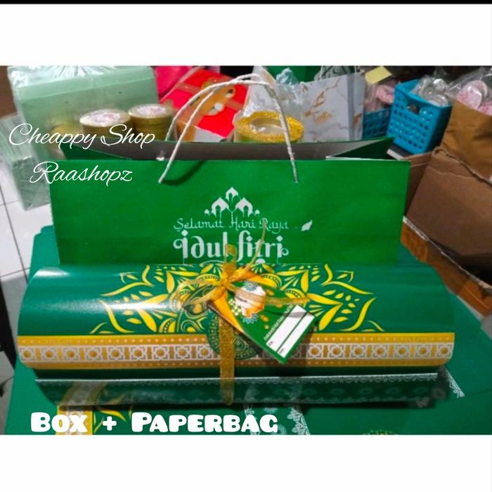 Gambar Box Lebaran Bolu Gulung Dus Lebaran Roll Cake Kotak bolu gulung Fitri - Box + Paperbag dari CHEAPPY RAASHOPZ undefined Tokopedia