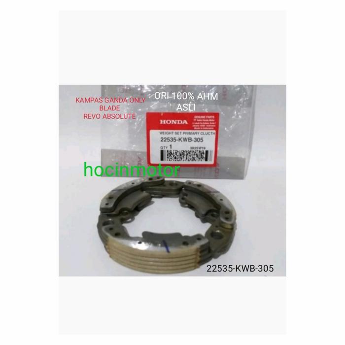 Gambar KAMPAS GANDA BLADE REVO ABSOLUTE LOBANG KECIL 22535-KWB-305 ORI 100% dari hocin motor undefined Tokopedia