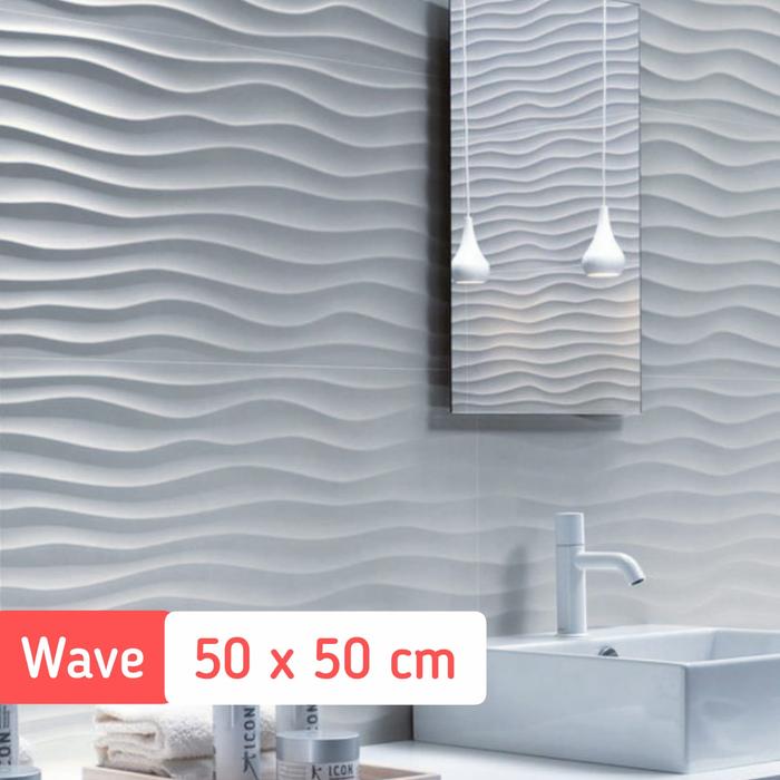 Gambar 3D Wall Panel High Quality bahan Solid PVC - Wave dari AlmiraID Makassar undefined Tokopedia