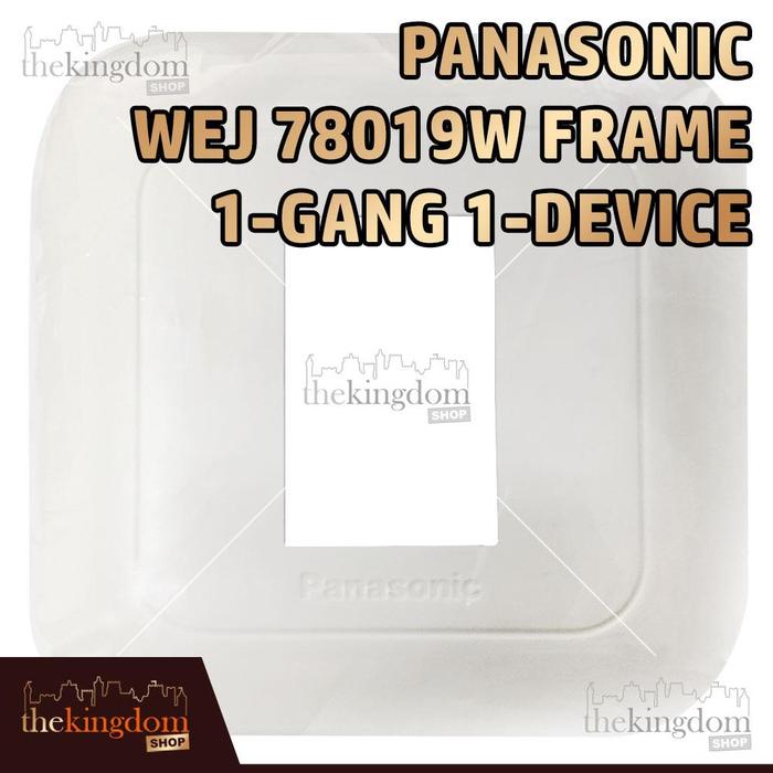 Gambar Panasonic WEJ 78019W Frame 1-Gang 1-Device WEJ78019W 78019 Single Engkel Saklar /1 Plate Cover Sakelar Listrik Lampu Tunggal - WEJ 78019W, Packing Plastik dari The Kingdom Shop Kota Administrasi Jakarta Utara Tokopedia