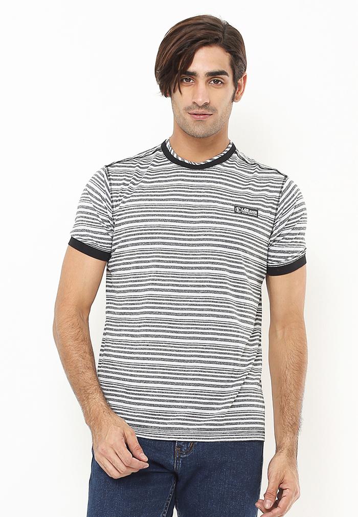 Gambar LGS - Kaos Casual Pria - Salur Abu - Slim Fit- JTS.323.M2398F.01.C - L dari LGSgeneration undefined 4 Tokopedia
