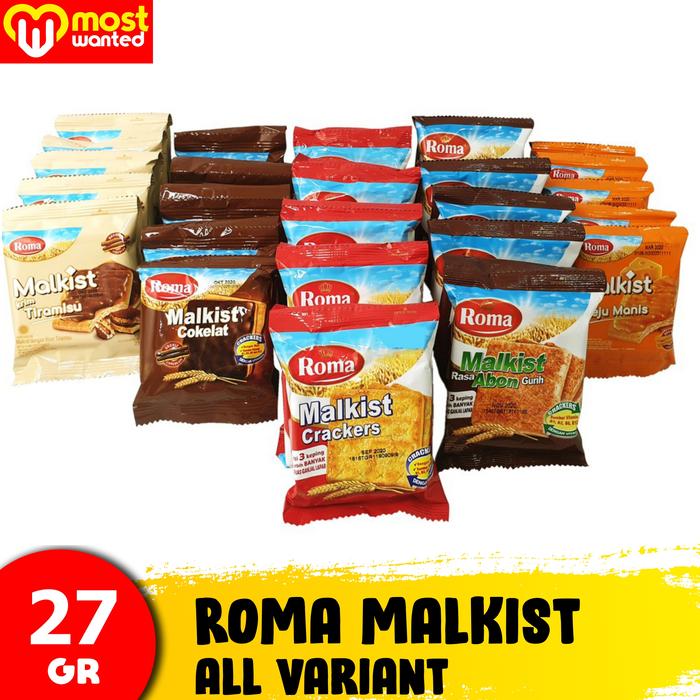 Gambar Roma Malkist Crackers Abon Coklat 27 Gr - Merah dari Most Wanted Item undefined 2 Tokopedia