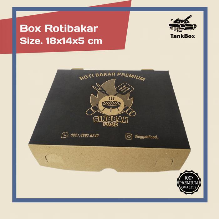 Jual Dus Kotak ROTI BAKAR Custom / Box Kemasan Roti bakar - 1 Warna ...