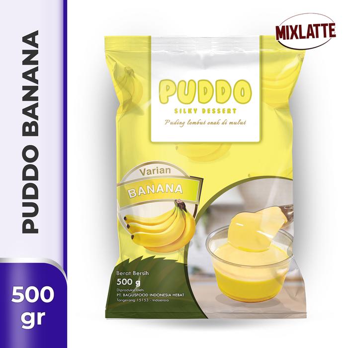 Gambar Aneka Rasa Buah Bubuk Silky Pudding Kemasan 500gr - Silky Banana dari mixlatte Kota Tangerang Tokopedia