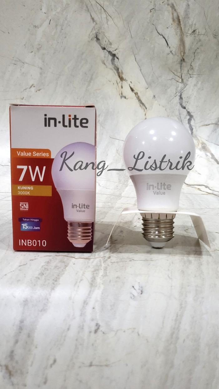 Gambar InLite Value Bulb Lampu LED 7 Watt Putih / Cool Daylight INB010 - Kuning dari KangListrik undefined Tokopedia