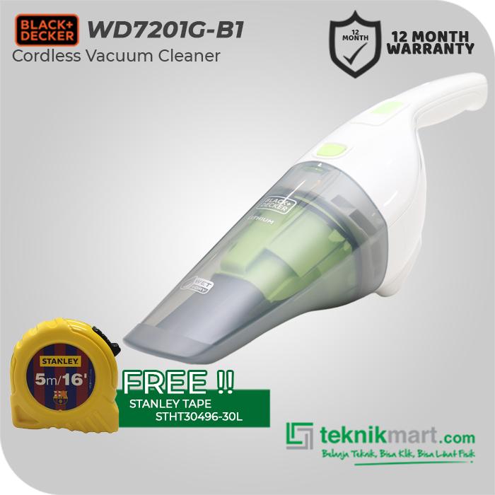 Gambar Black+Decker 7.2V Li-Ion Wet & Dry Handy Vacuum (whitegreen)(WD7201G-B1) - W/STHT30496 dari Teknikmart undefined Tokopedia