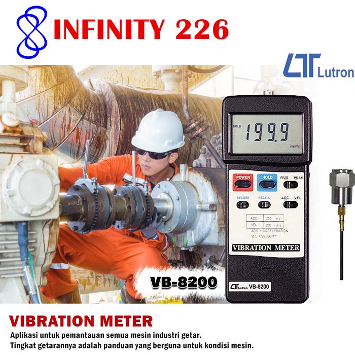 Jual Vibration Meter Lutron VB8200 Jakarta Barat INFINITY Store
