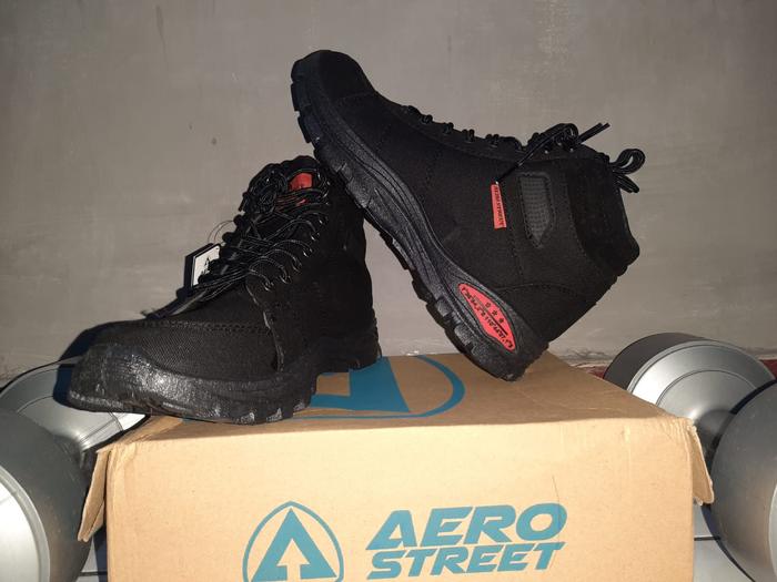 Gambar Sepatu Boots PDL Outdoor Hiking Aerostreet Tactical Black dari Toserba Official Shop undefined Tokopedia