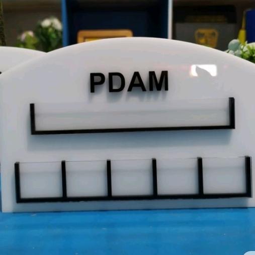 Gambar Papan angka PDAM PLN 20x10 - papan saja dari Piramida Sign undefined Tokopedia