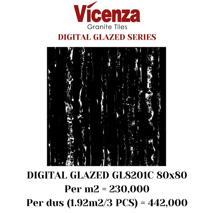 Gambar Granit Granite Tile Hitam 80x80 Digital Glazed Glossy Vicenza - GL8201C dari Makmur Jaya Inti undefined Tokopedia