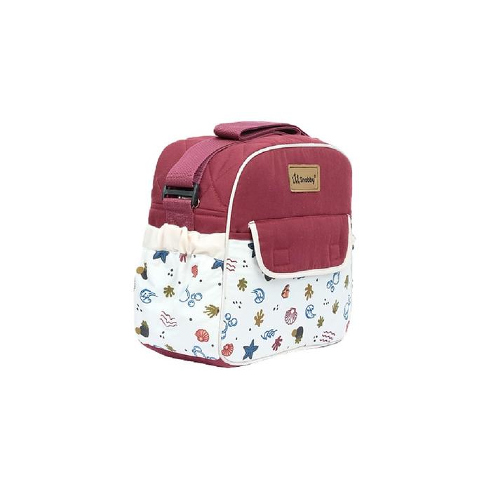 Gambar Tas Bayi Diaper Bag Tempat Perlengkapan Bayi Traveling Snobby Terbaru - Burgundy dari babyshop solo undefined Tokopedia
