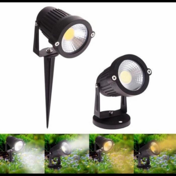 Gambar lampu taman garden lamp 5w 5 watt outdoor COB lampu sorot spot outdoor - TANCAP KUNING dari eco led lighting undefined Tokopedia