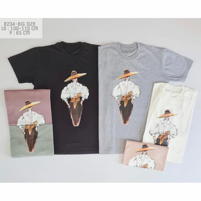 Gambar Kaos wanita motif Lady dari YG Store.id undefined Tokopedia