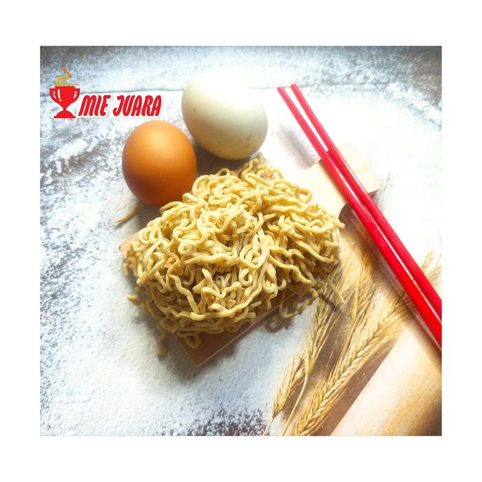 Gambar Mie Mentah Telur Ayam, Garing Kenyal / Bakmi Mentah Juara @ 1 kg - Lebar dari Produsen Mie Juara undefined 4 Tokopedia